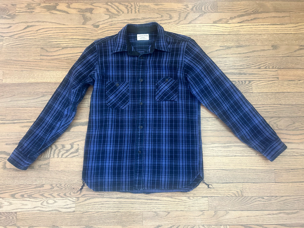 Samuari Indigo Heavy Weight Flannel Tagged XL