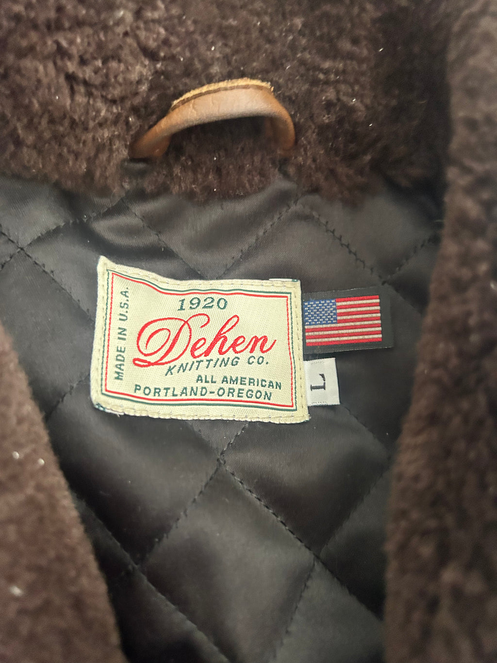Dehen Tweed Flyers Jacket Tagged Large