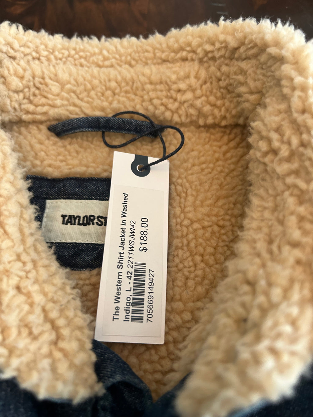 Taylor Stitch Sherpa Lined Western Shirt Jacket NWT Tagged Large (42)