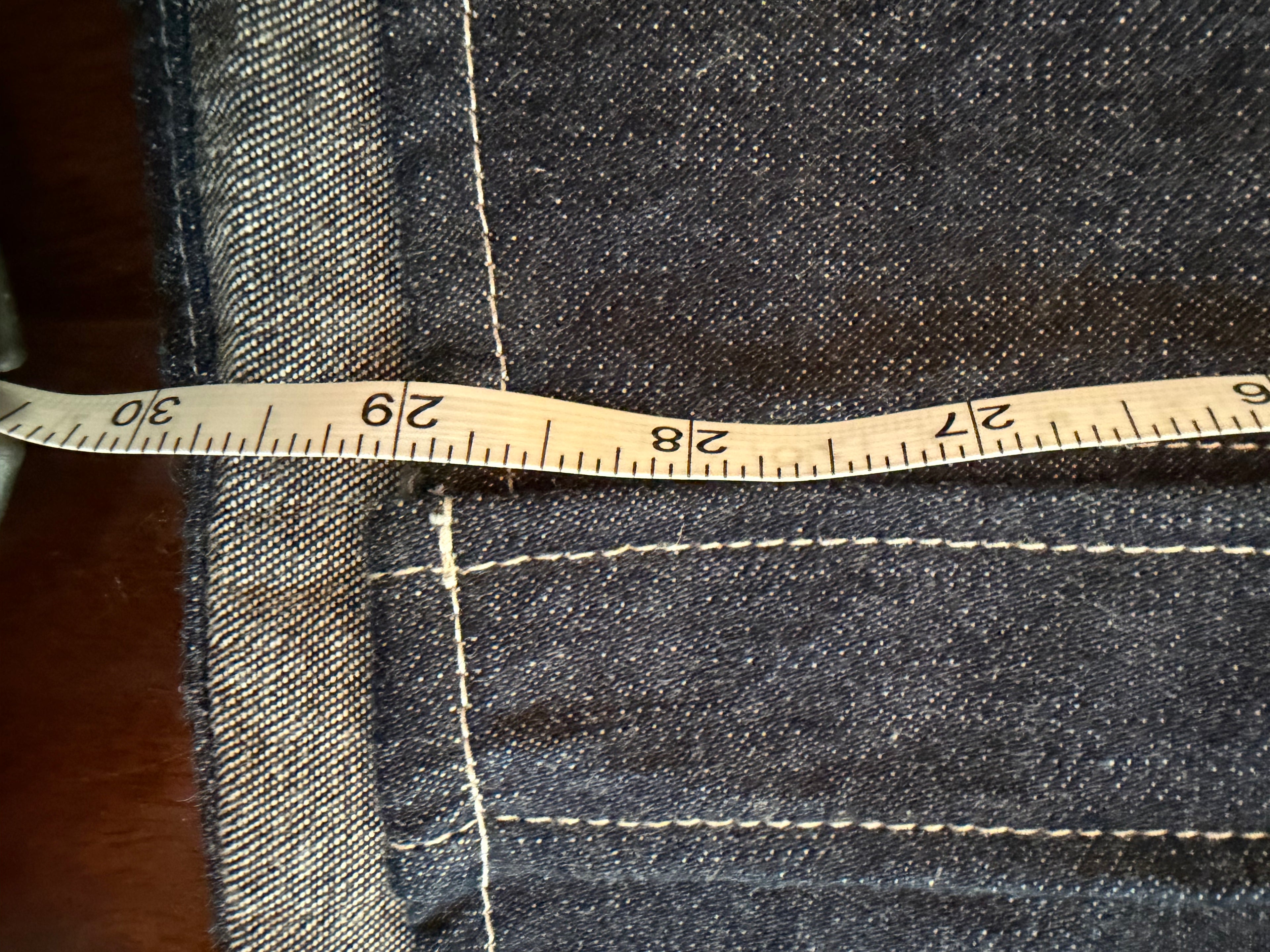 3Sixteen 10 oz Crosscut Selvedge Denim Western Tagged Large