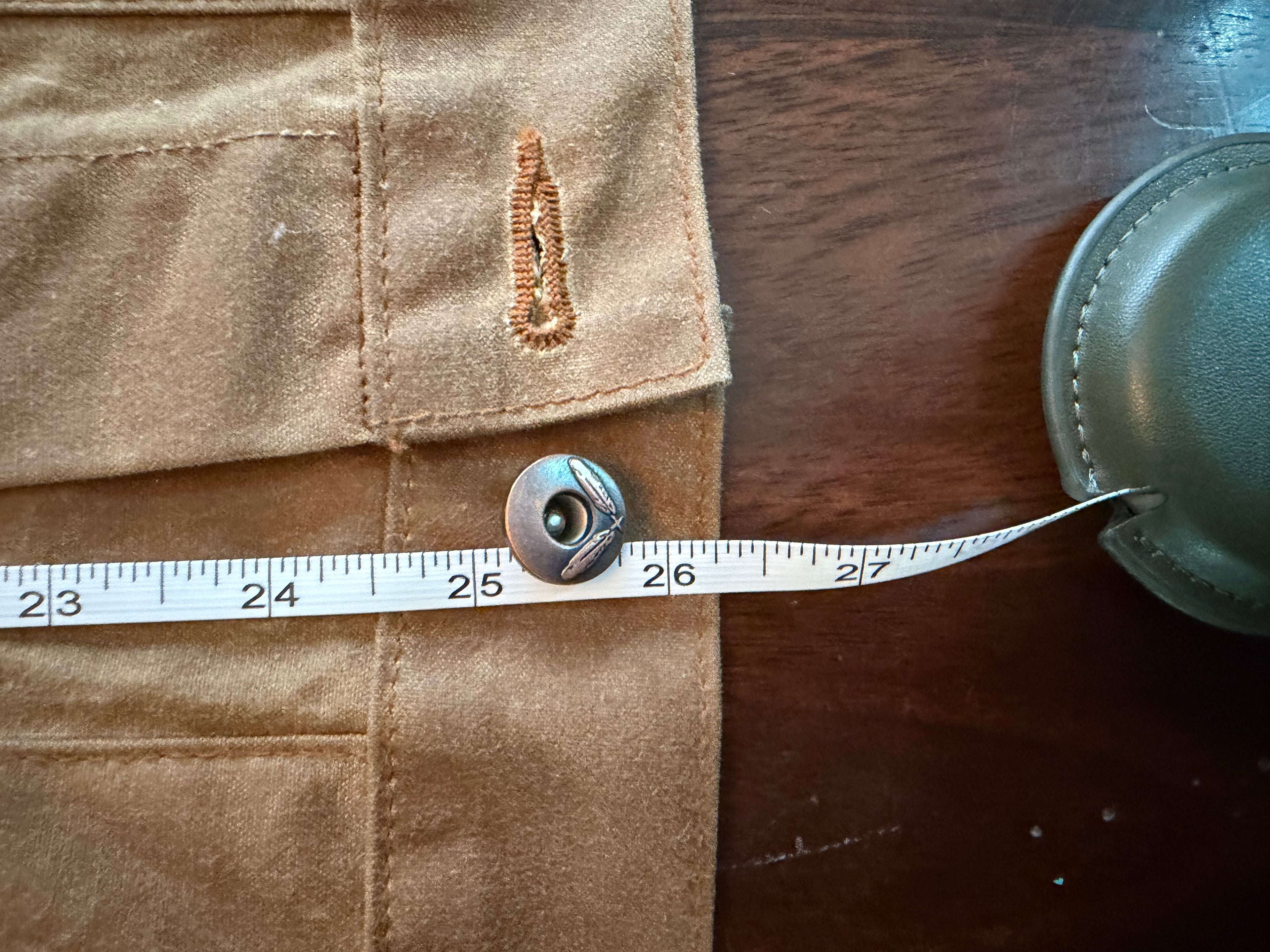 Rogue Territory Waxed Ridgeline Cord Collar in Whiskey Canvas Tagged Large
