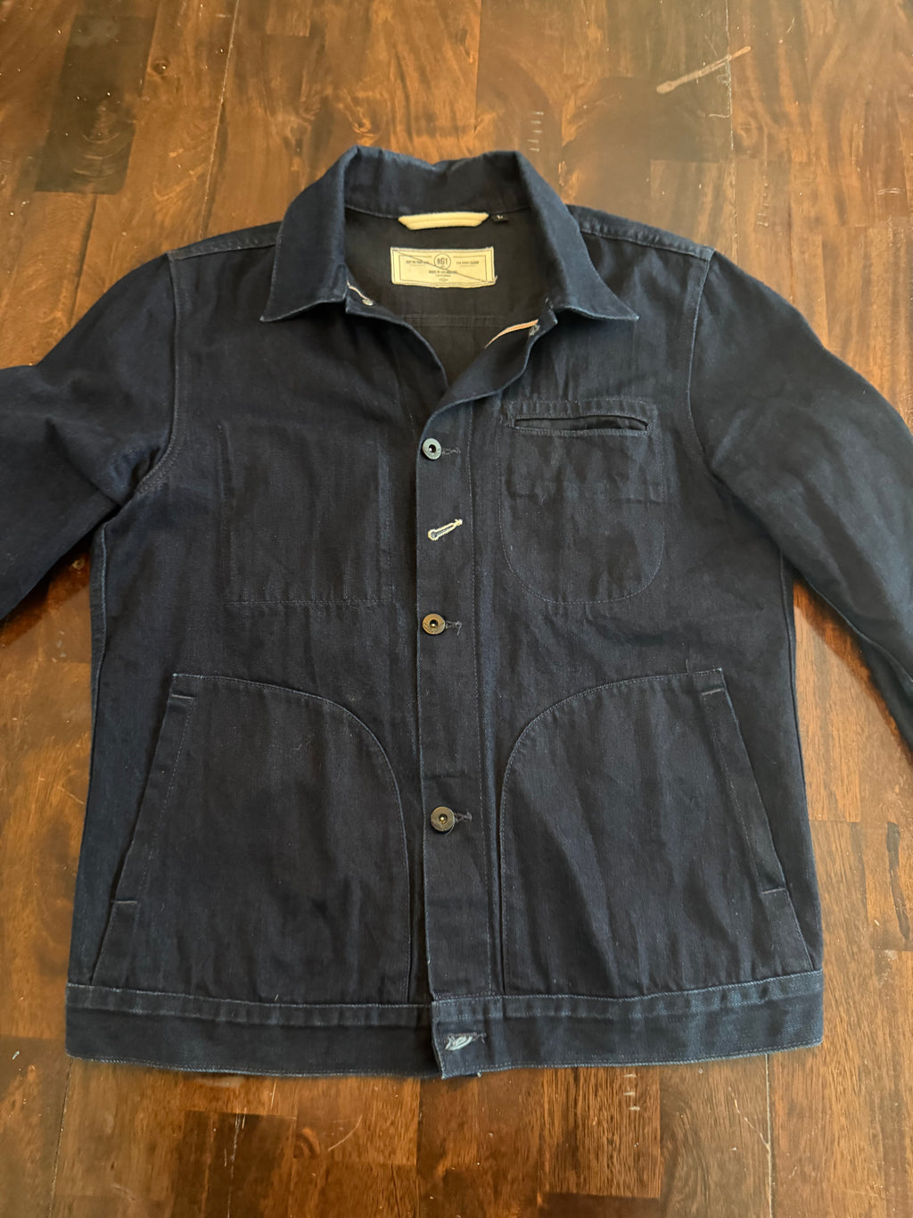 Rogue Territory Supply Jacket Indigo X Black Tagged Large