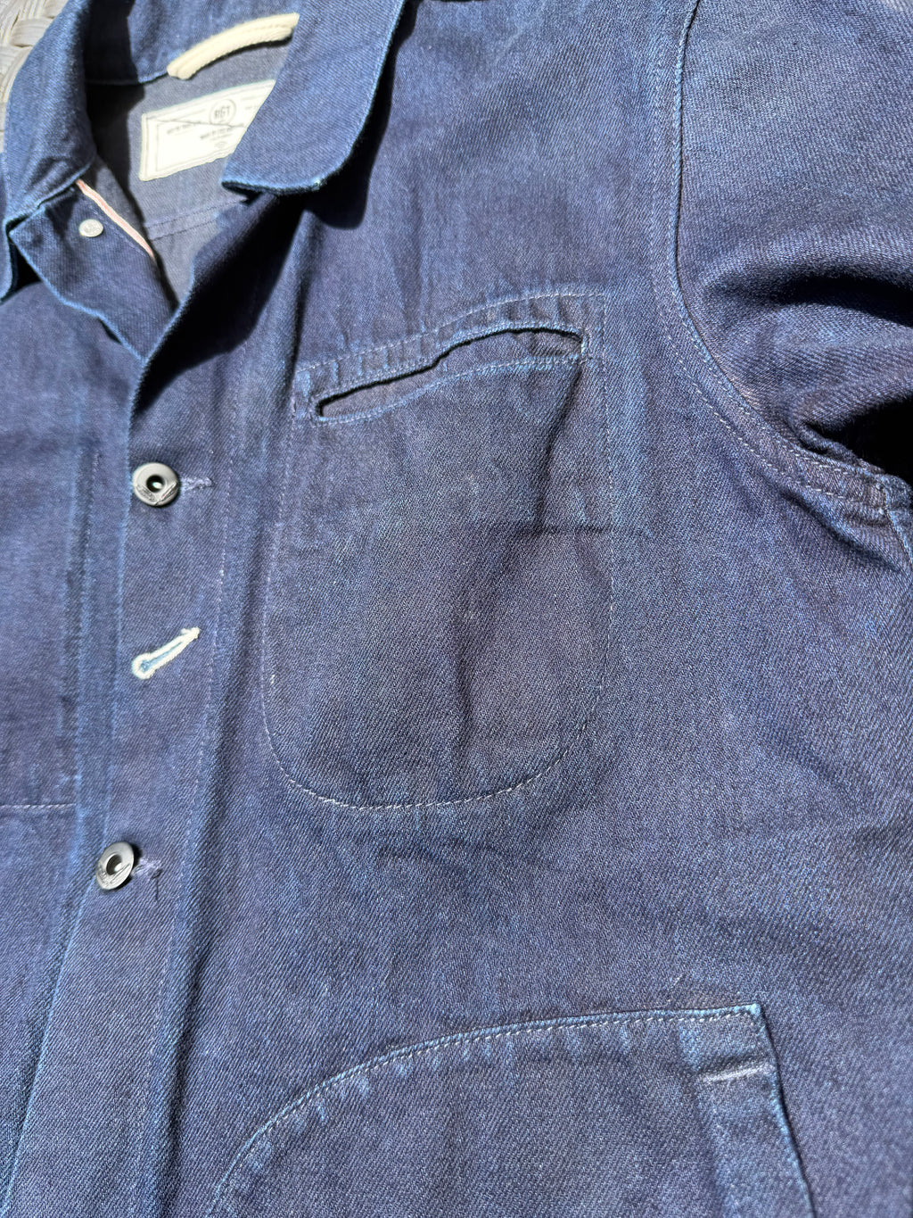 Rogue Territory Supply Jacket Indigo X Black Tagged Large