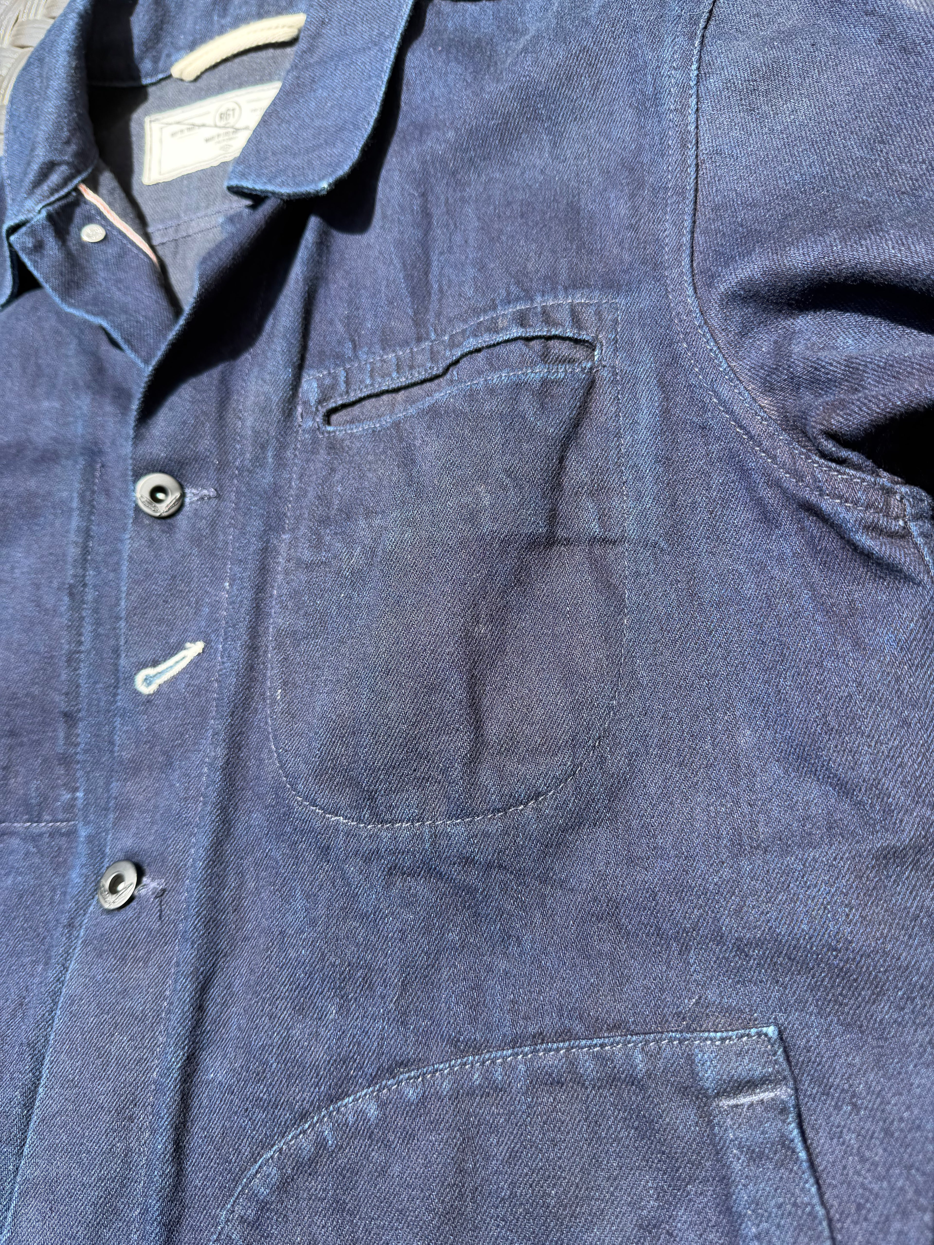 Rogue Territory Supply Jacket Indigo X Black Tagged Large
