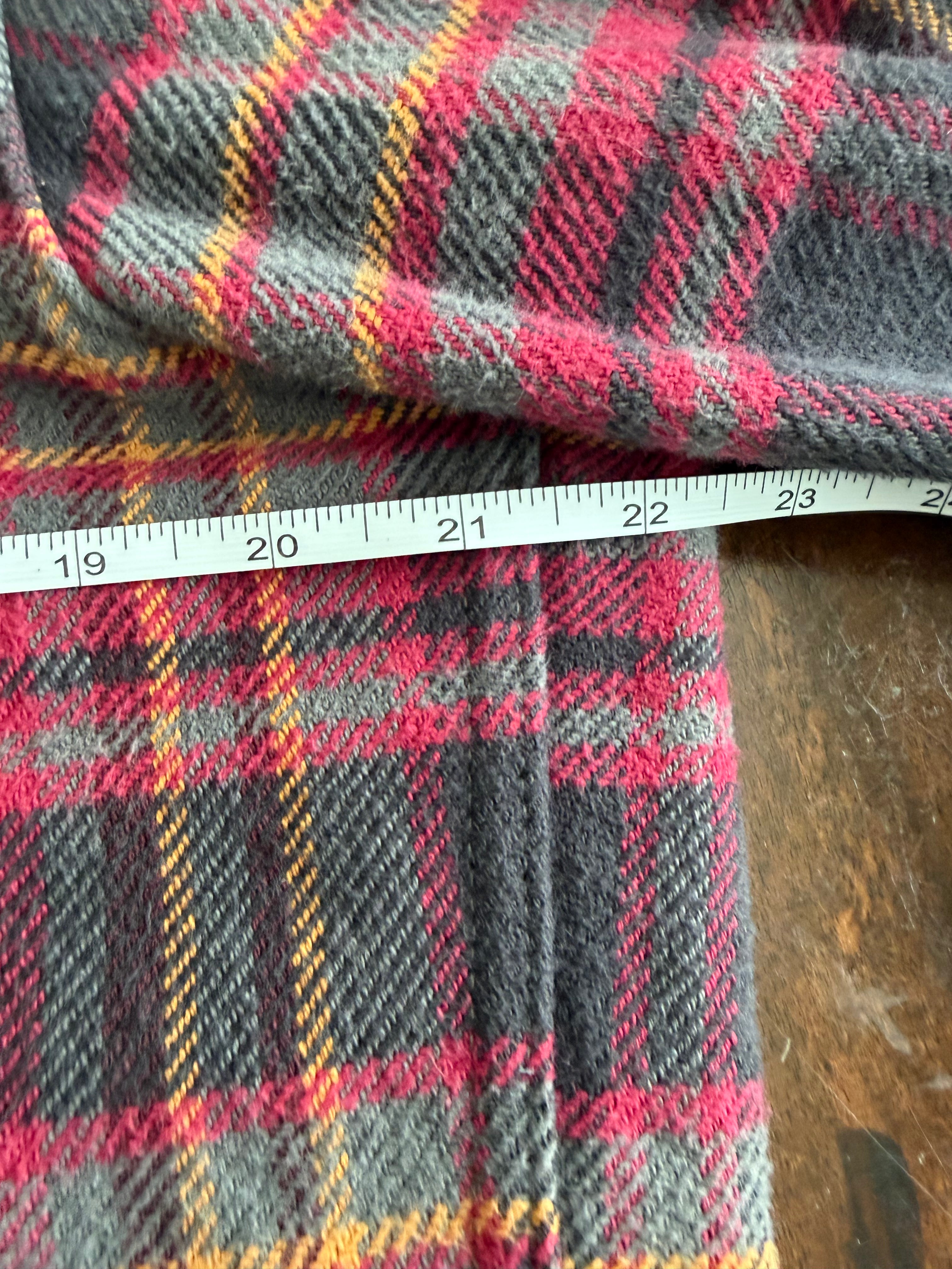 Iron Heart IHSH-403-GRY Ultra Heavy Flannel Western Size large