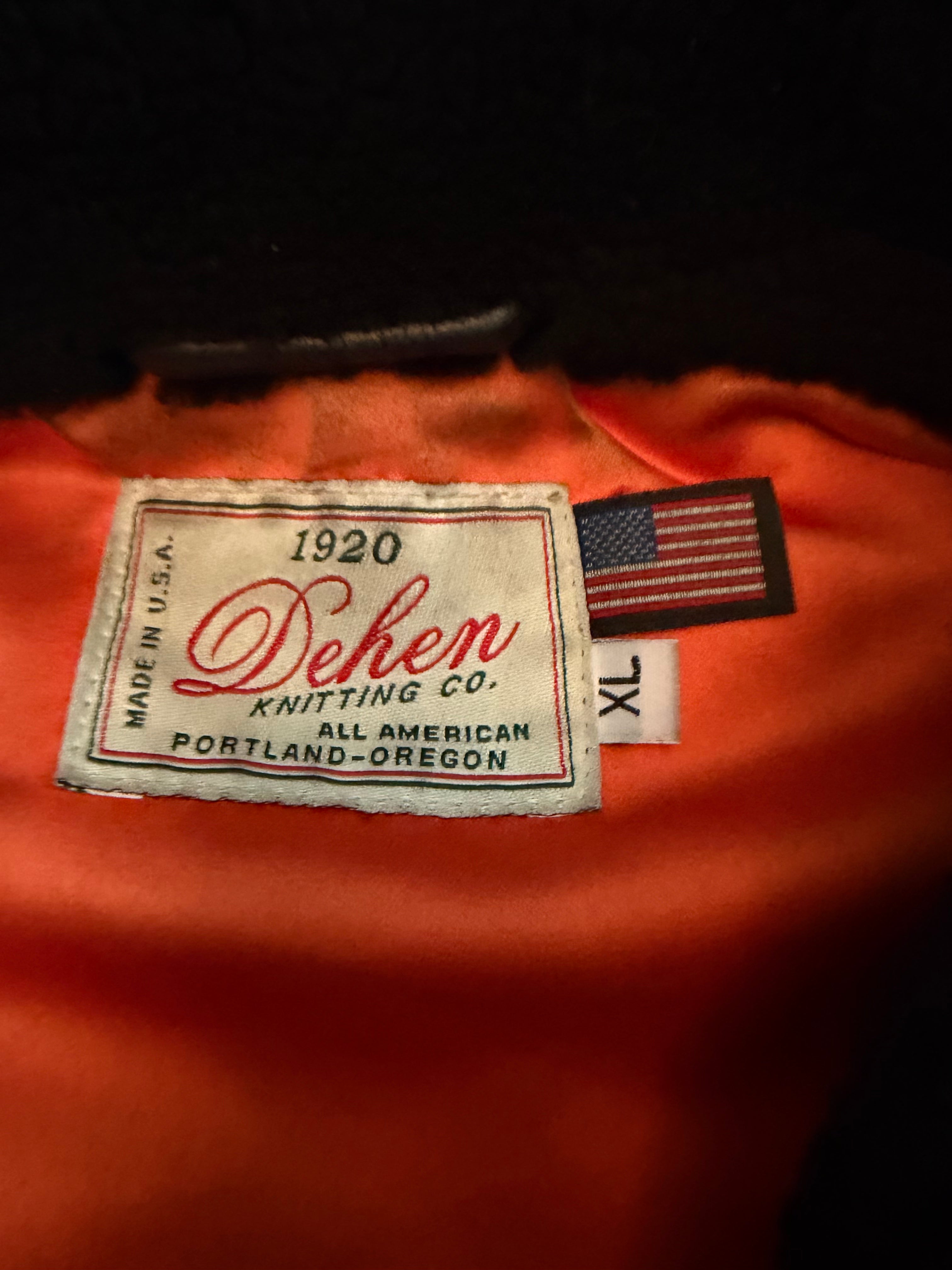 Dehen Wool Flyers Jacket Black Tagged XL