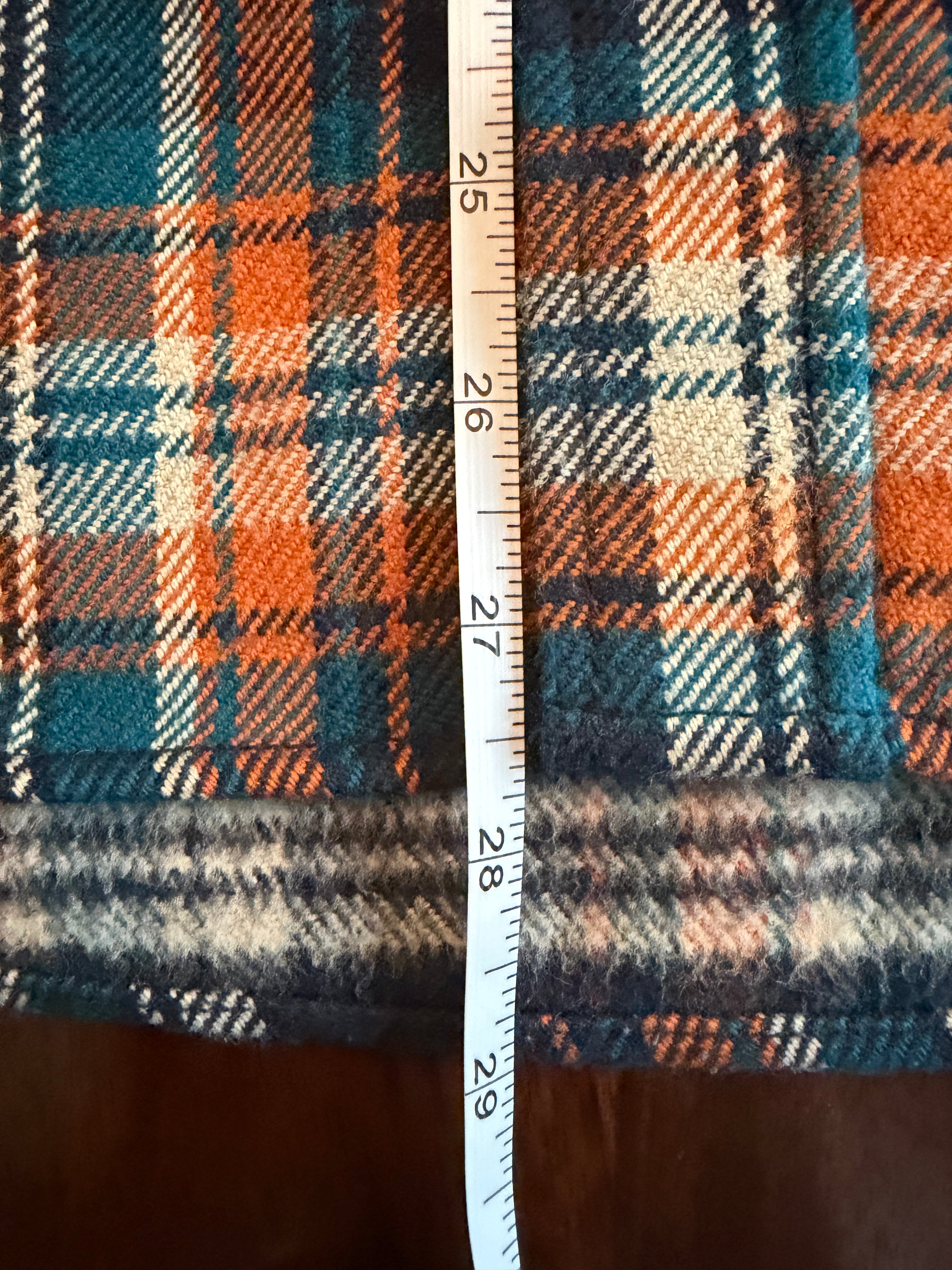 Iron Heart IHSH-262 NAV Crazy Check Western 12oz Ultra Heavy Flannel Tagged Large