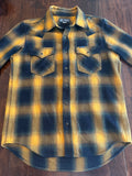 Iron Heart IHSH-316 YEL Selvedge Western Heavy Flannel Tagged Large