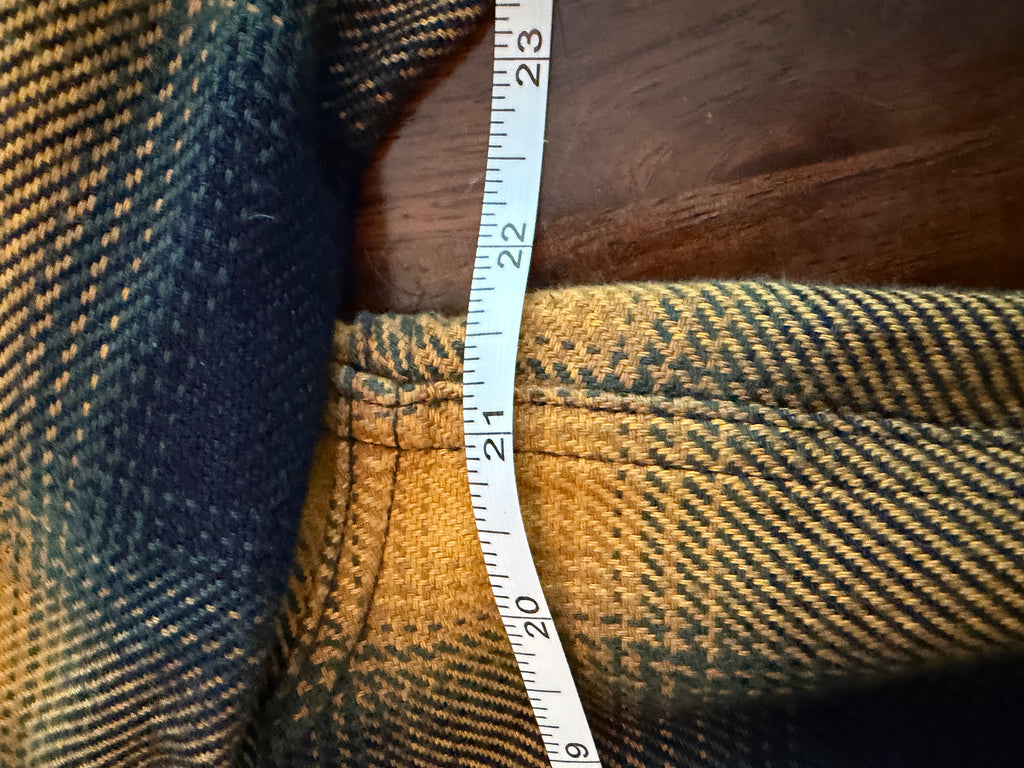Iron Heart IHSH-316 YEL Selvedge Western Heavy Flannel Tagged Large