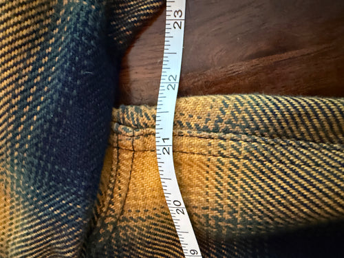 Iron Heart IHSH-316 YEL Selvedge Western Heavy Flannel Tagged Large