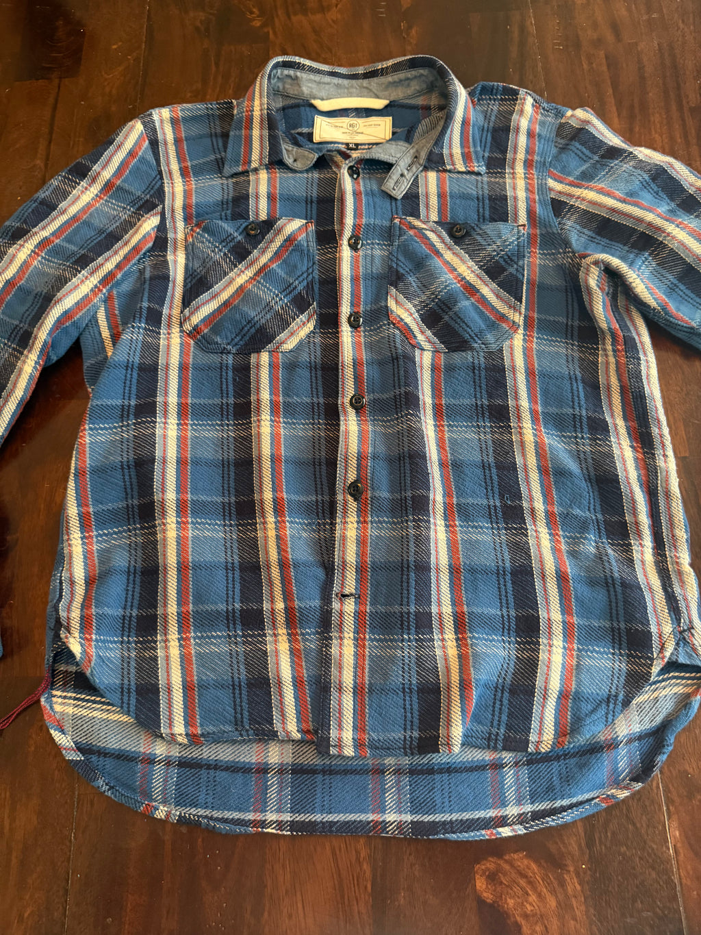 Rogue Territory Midweight Blue Plaid Workshirt