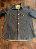 Rogue Territory 9oz 2x1 Western Sevedge Denim Shirt tagged XL