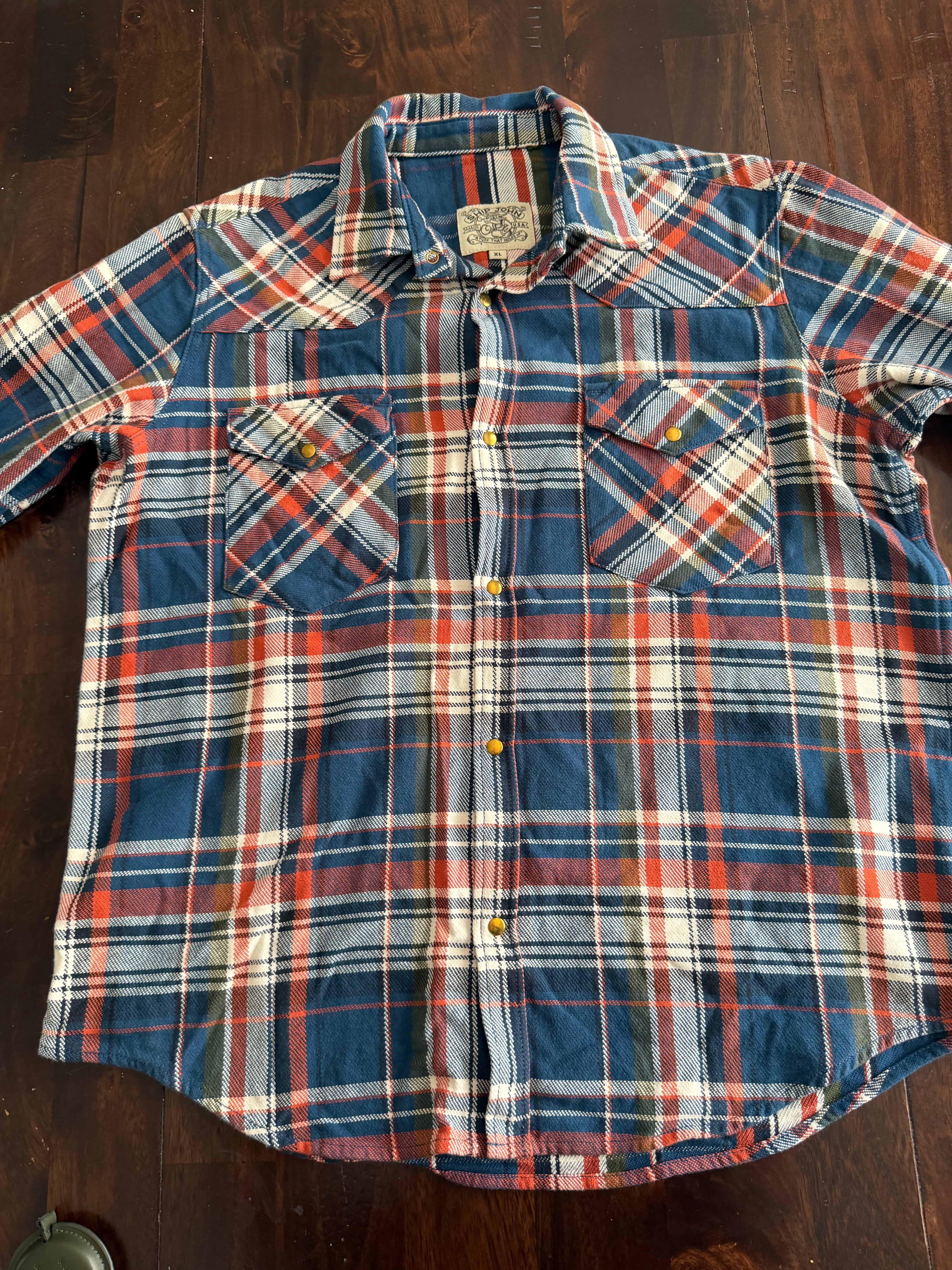 Ship John Japanese Flannel Tagged XL