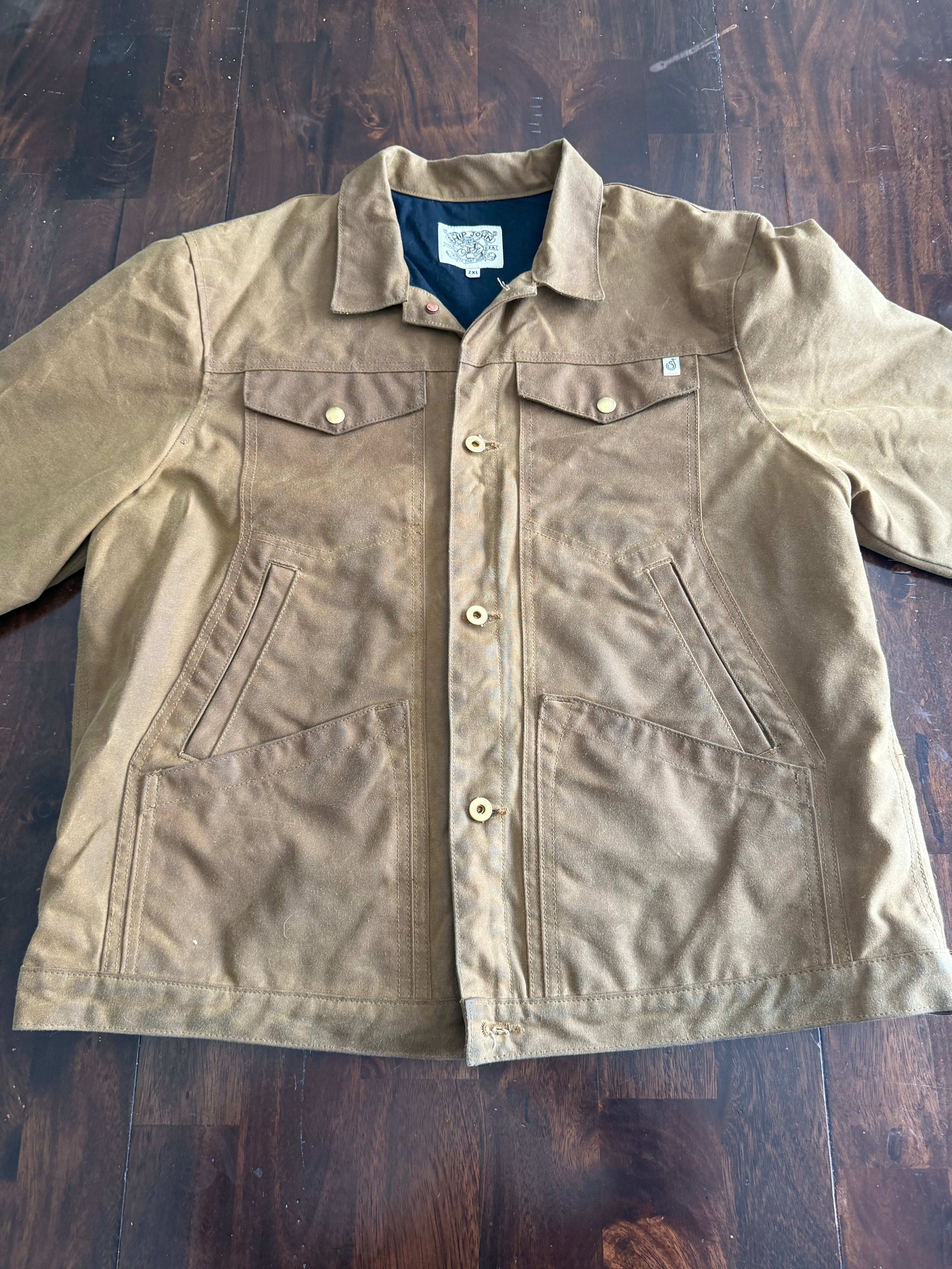 Ship John Waxed Canvas Ramblin Jacket Tagged XXL