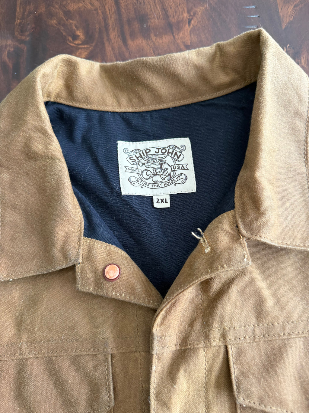 Ship John Waxed Canvas Ramblin Jacket Tagged XXL