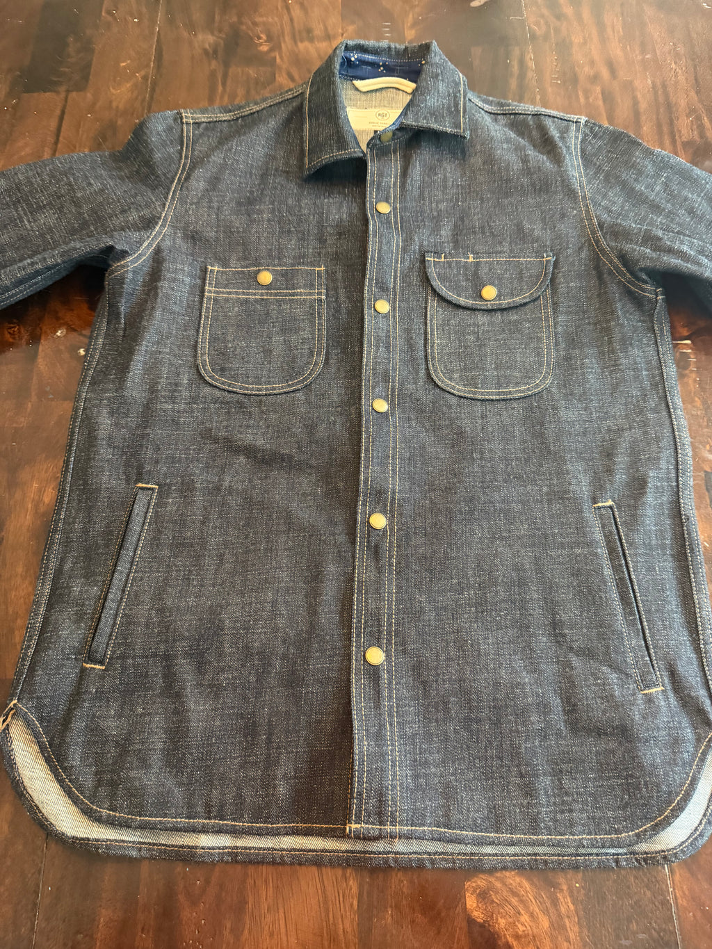 Rogue Territory Cryptic Denim ISC CPO Shirt Tagged Large