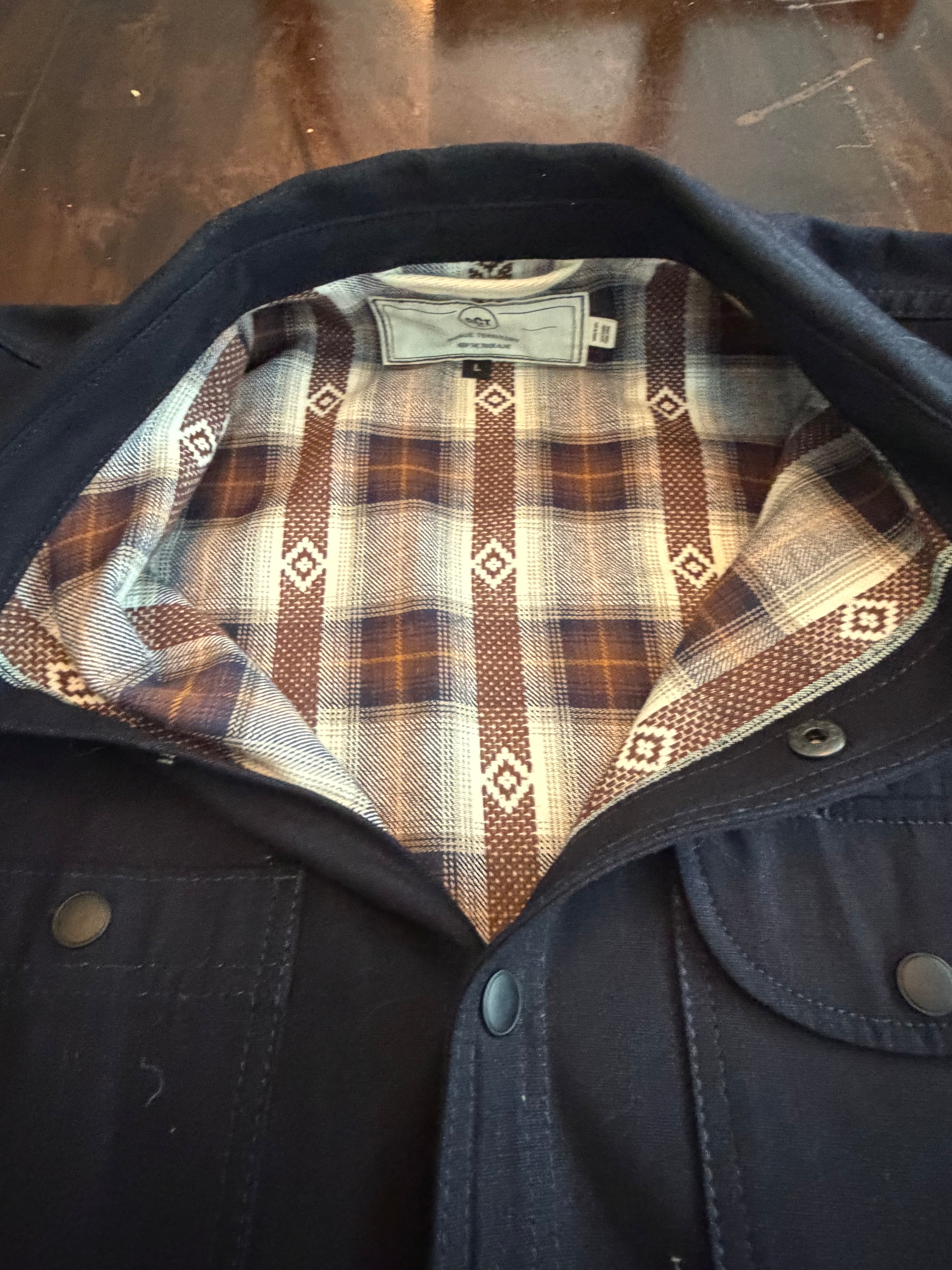 Rogue Territory Canvas Lined ISC Workshirt Tagged Large